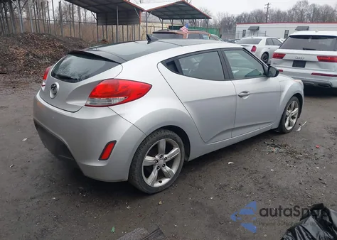 2012 Hyundai Veloster Base W/Black from USA, damaged, VIN KMHTC6AD2CU020512